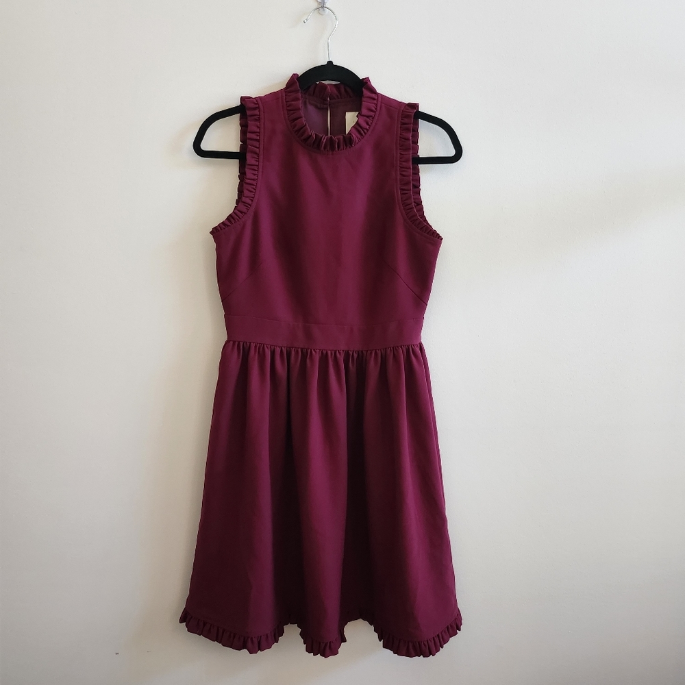Kate Spade Burgundy Sleeveless Dress